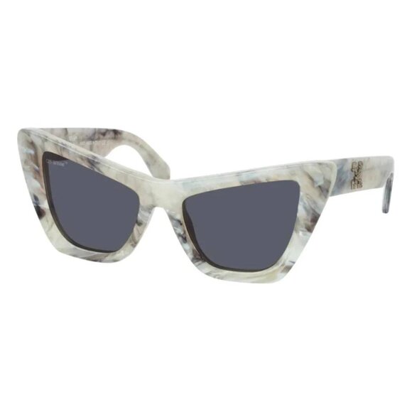 Off-White Accessories - NEW OFF-WHITE CAT EYE SUNGLASSES EDVARD 807 MARBLE GREY OFF-WHITE WOMEN EYEWEAR